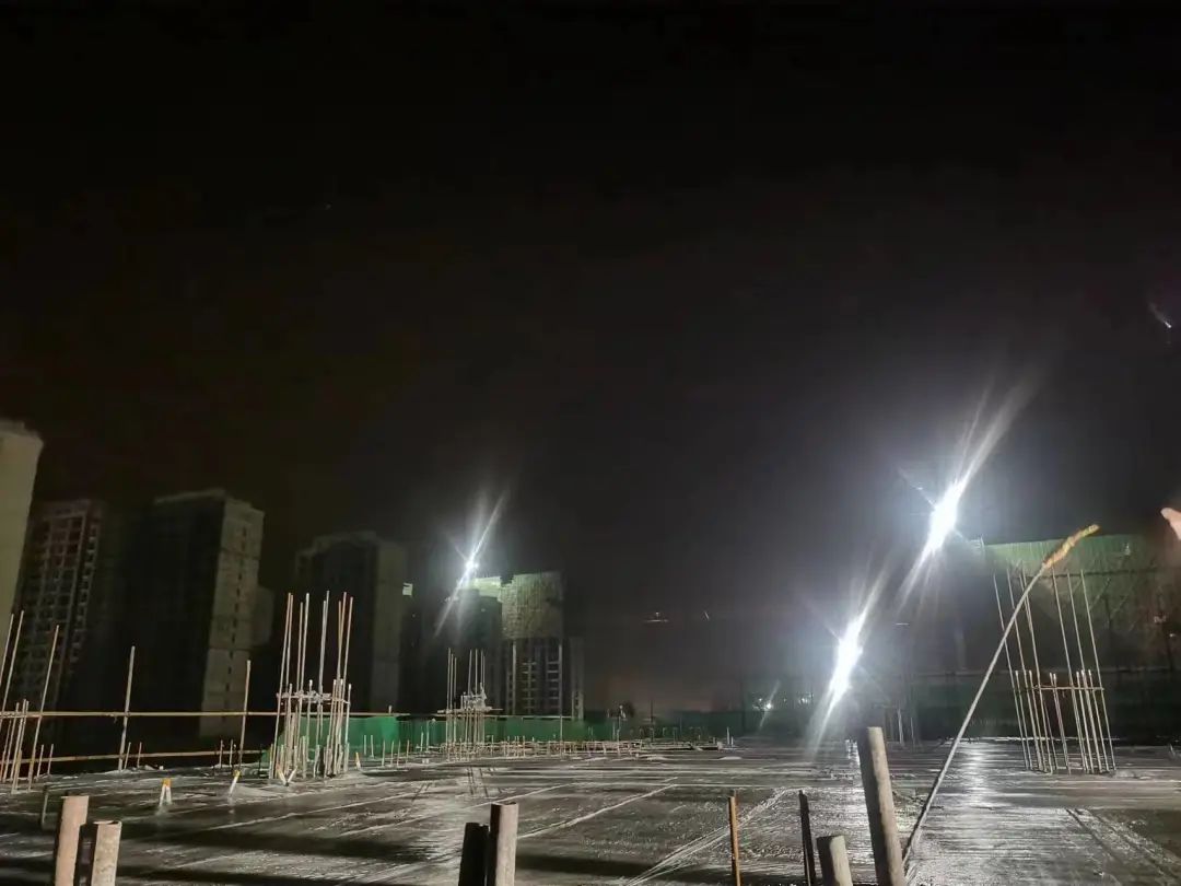 邯郸市第一医院东区项目门诊楼第1标段一层结构混凝土浇筑完成