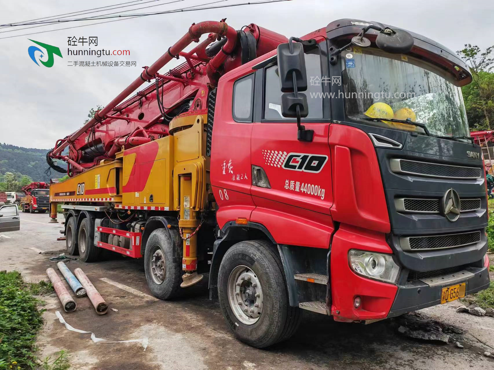 重庆市2020年和2021年62米三一重工泵车，三一专用自制底盘