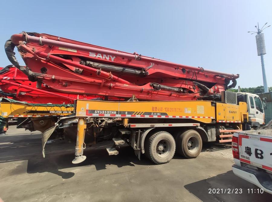 广州2011年底46米三一重工混凝土泵车，五十铃底盘