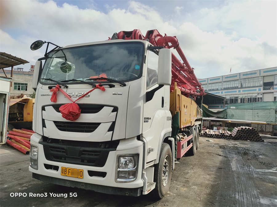 广州2021年国六6节臂49米三一重工混凝土泵车，五十铃底盘