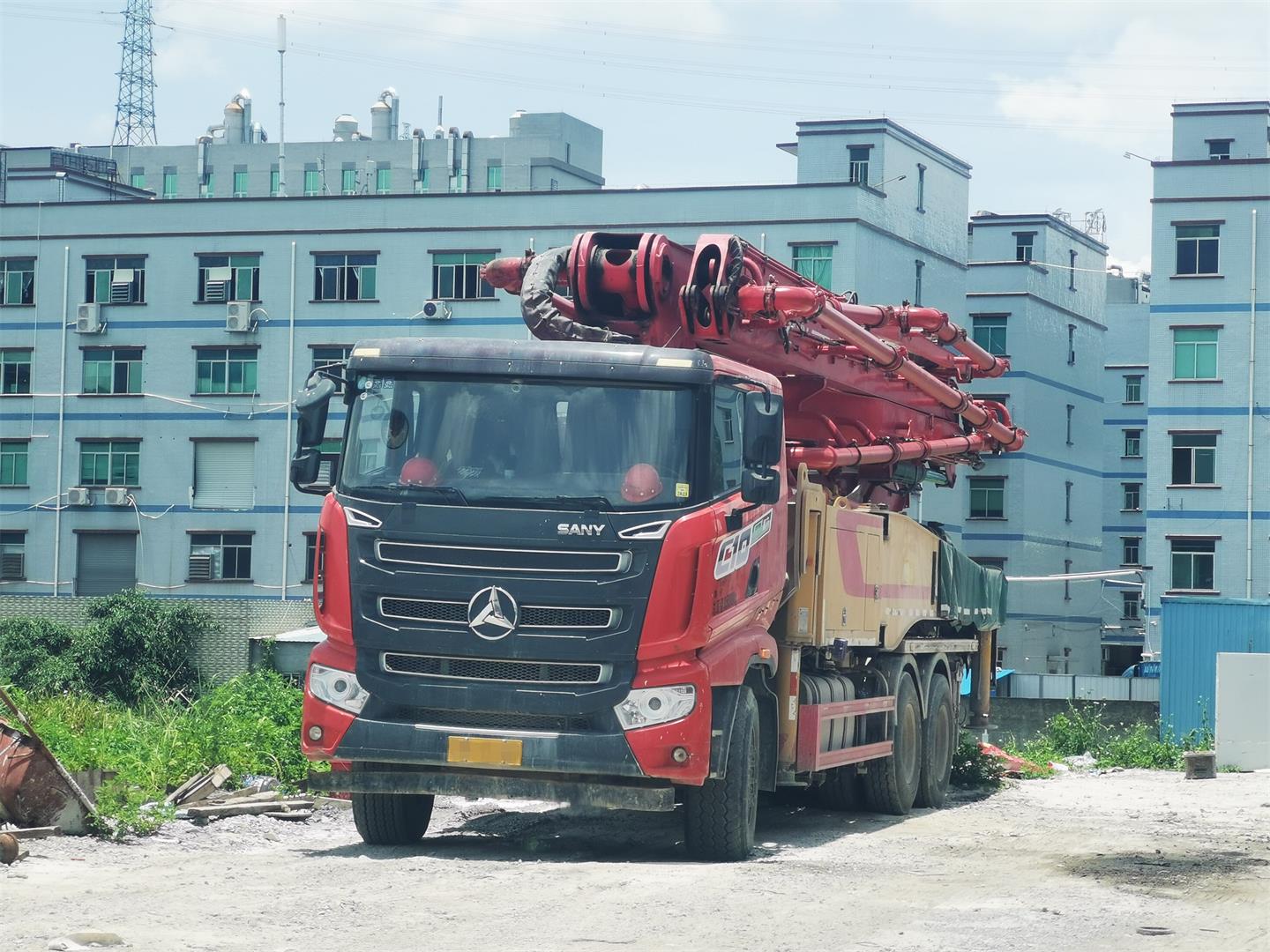 广州市2020年12月份49米六节臂三一重工泵车，三一自制底盘