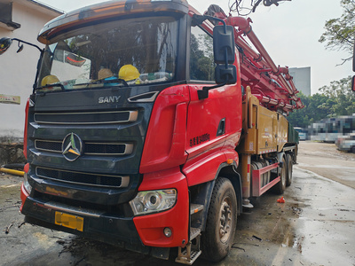 广州市2020年49米三一重工混凝土泵车，三一专用自制底盘