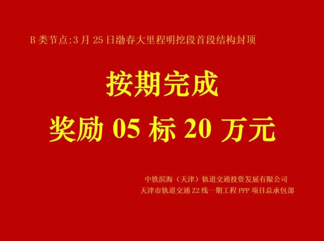 天津地铁Z2线项目渤龙湖站至春华路站区间大里程首段顶板砼顺利浇筑