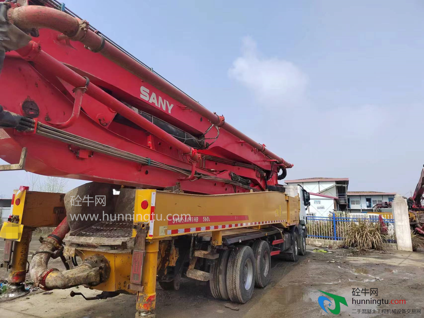 黄石市2019年国五56米三一重工混凝土泵车，奔驰底盘