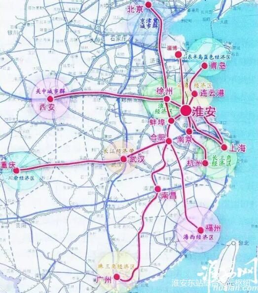 江苏省淮安东站站前广场深基坑第一道环梁支撑混凝土浇筑完成