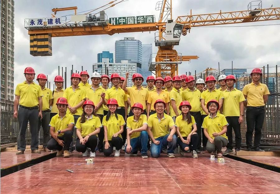 广州罗湖区京基水贝村城市更新项目3#地块转换层混凝土浇筑首战告捷