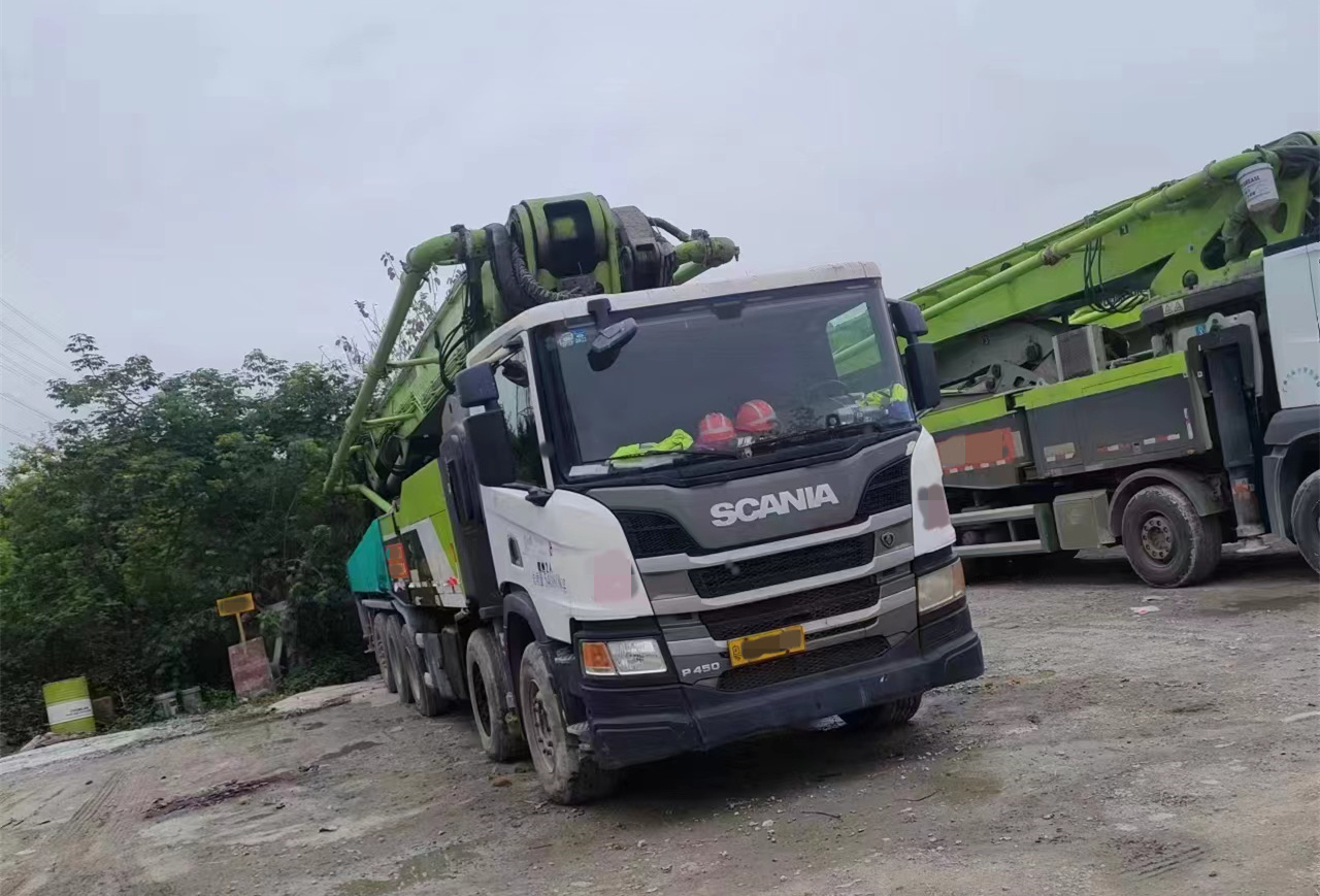 广州市2019年5桥63米中联重科混凝土泵车，斯堪尼亚底盘