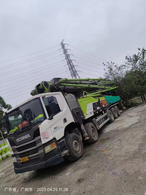 广州市2019年5桥63米中联重科混凝土泵车，斯堪尼亚底盘