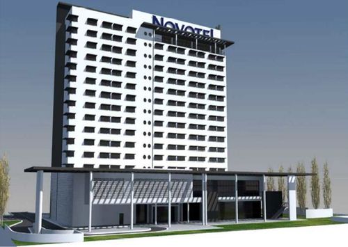 中建阿尔及利亚公司承建NOVOTEL酒店项目BLOCK A筏板混凝土浇筑完成