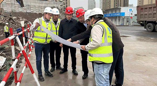 重庆江北区人民医院新建工程项目首段地下室底板开盘混凝土浇筑完成