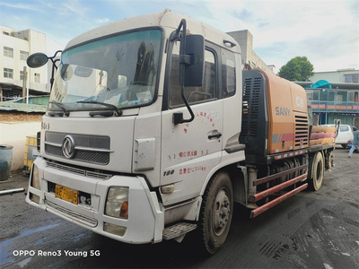 【已售】广州2014年三一重工10020车载式混凝土泵，东风天锦底盘