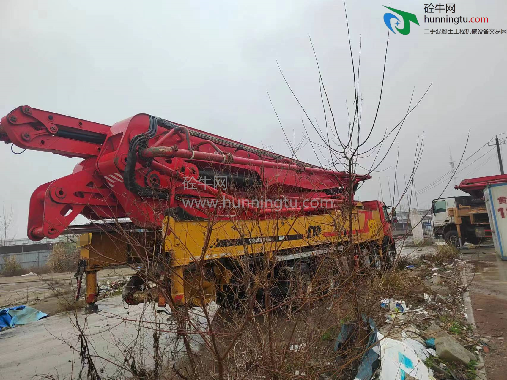 黄石市2019年62米三一重工混凝土泵车，沃尔沃底盘