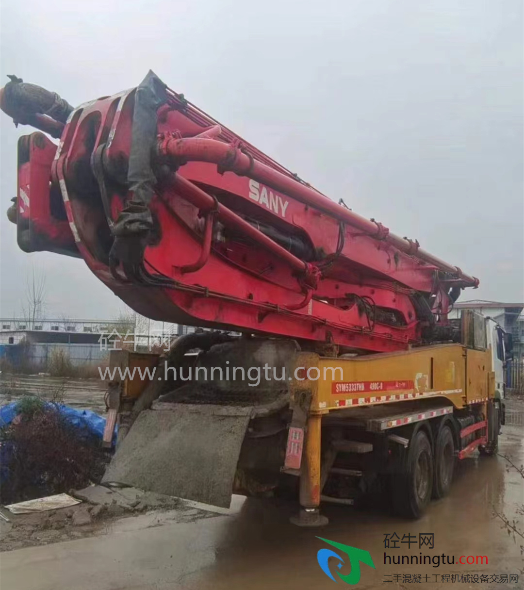 黄石市2018年国五49米三一重工混凝土泵车，奔驰底盘