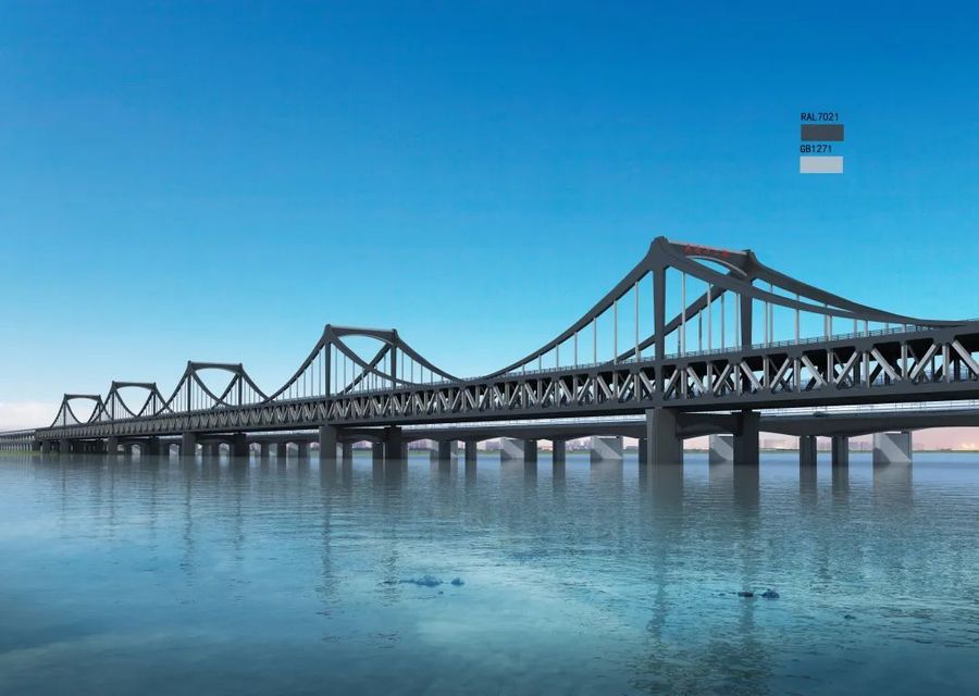 钱塘江新建大桥项目第一个水上系梁混凝土浇筑完成