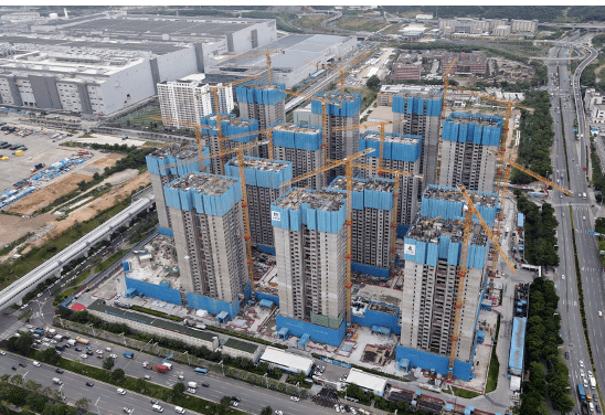14栋6378套住房！广州市光明区安居鸣鹿苑项目主体结构全面封顶！