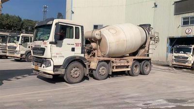 惠州40台国五2019年轻量化大10方中集豪沃混凝土搅拌车