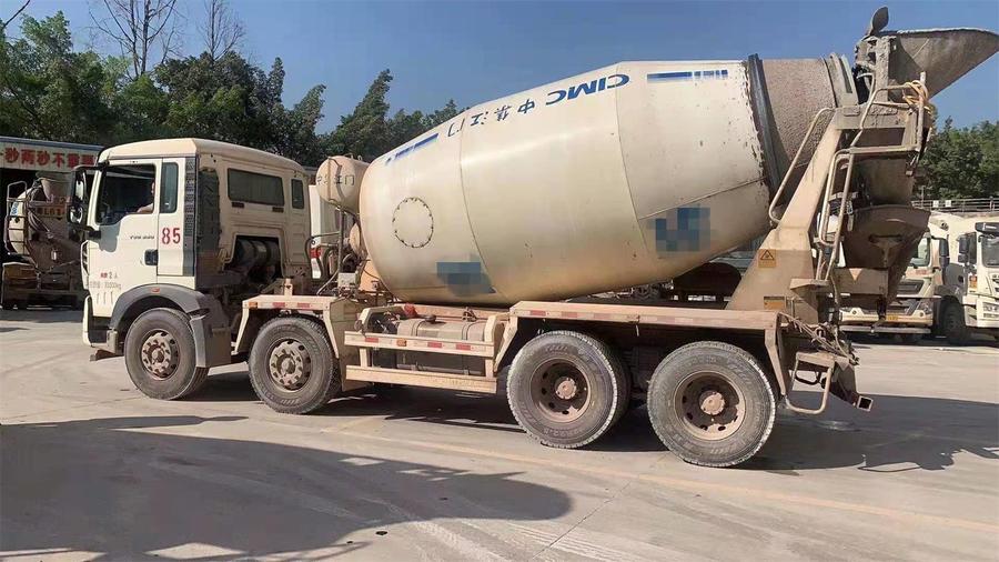 惠州40台国五2019年轻量化大10方中集豪沃混凝土搅拌车