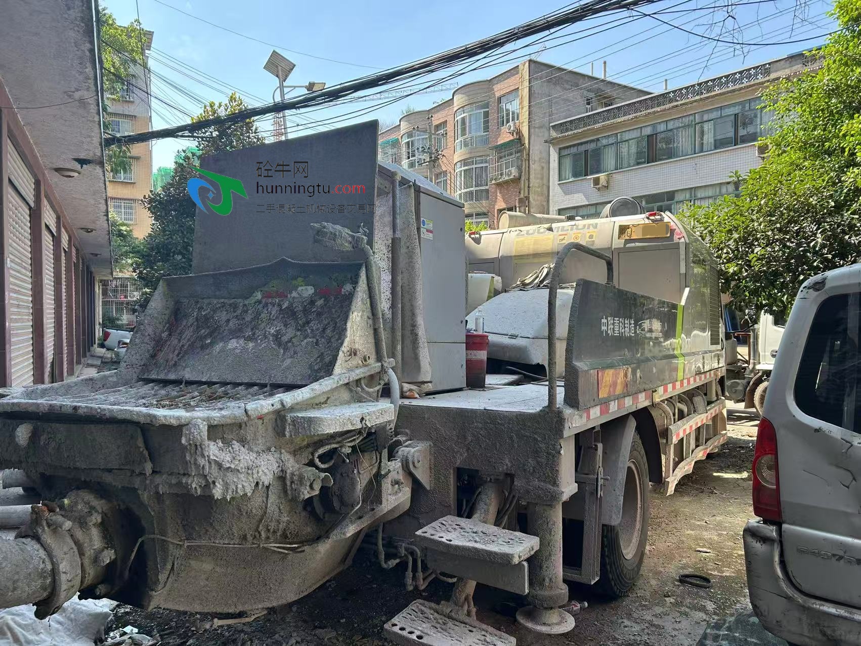 宜宾市国五2021年6月份22兆帕中联重科混凝土车载泵，一汽解放底盘