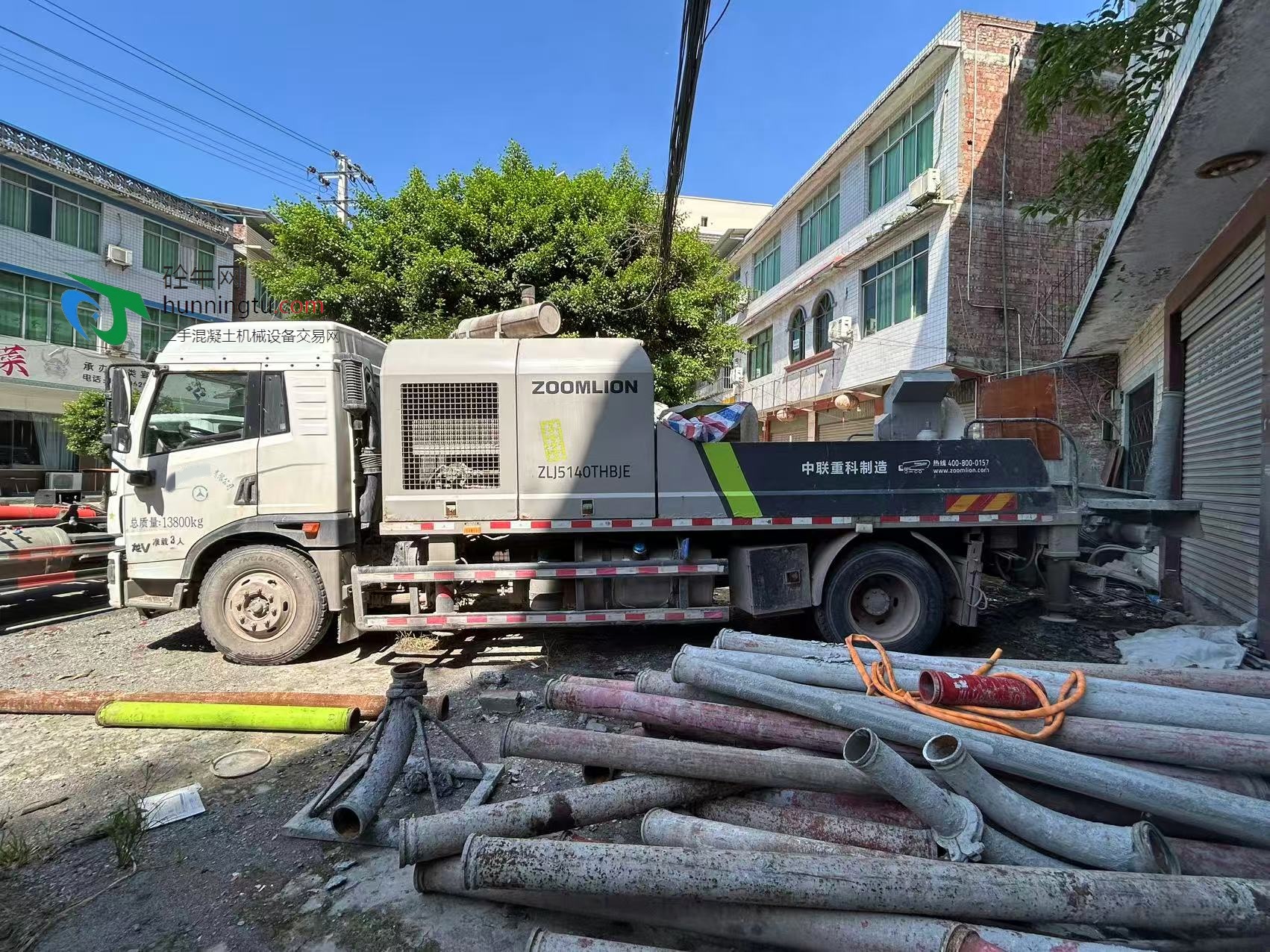 宜宾市国五2021年6月份22兆帕中联重科混凝土车载泵，一汽解放底盘