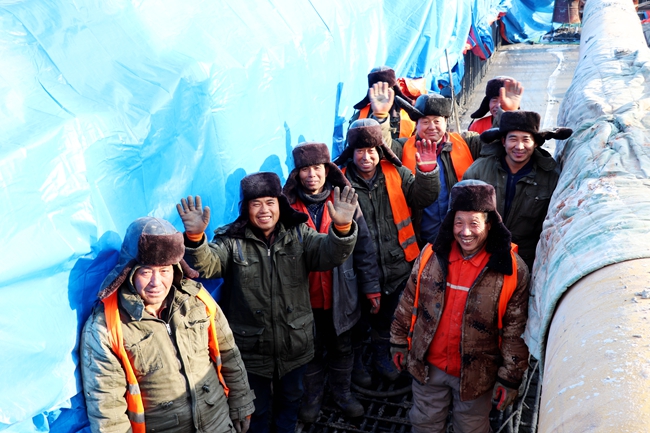 中铁十四局集团长春地铁2号线西延线汽捷区间盾构接收井顺利封顶