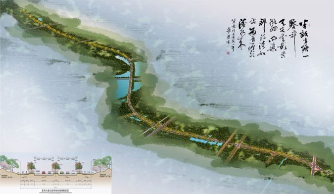 中建三局咸宁大洲湖生态建设示范区项目旗鼓大道首片箱梁砼浇筑完成