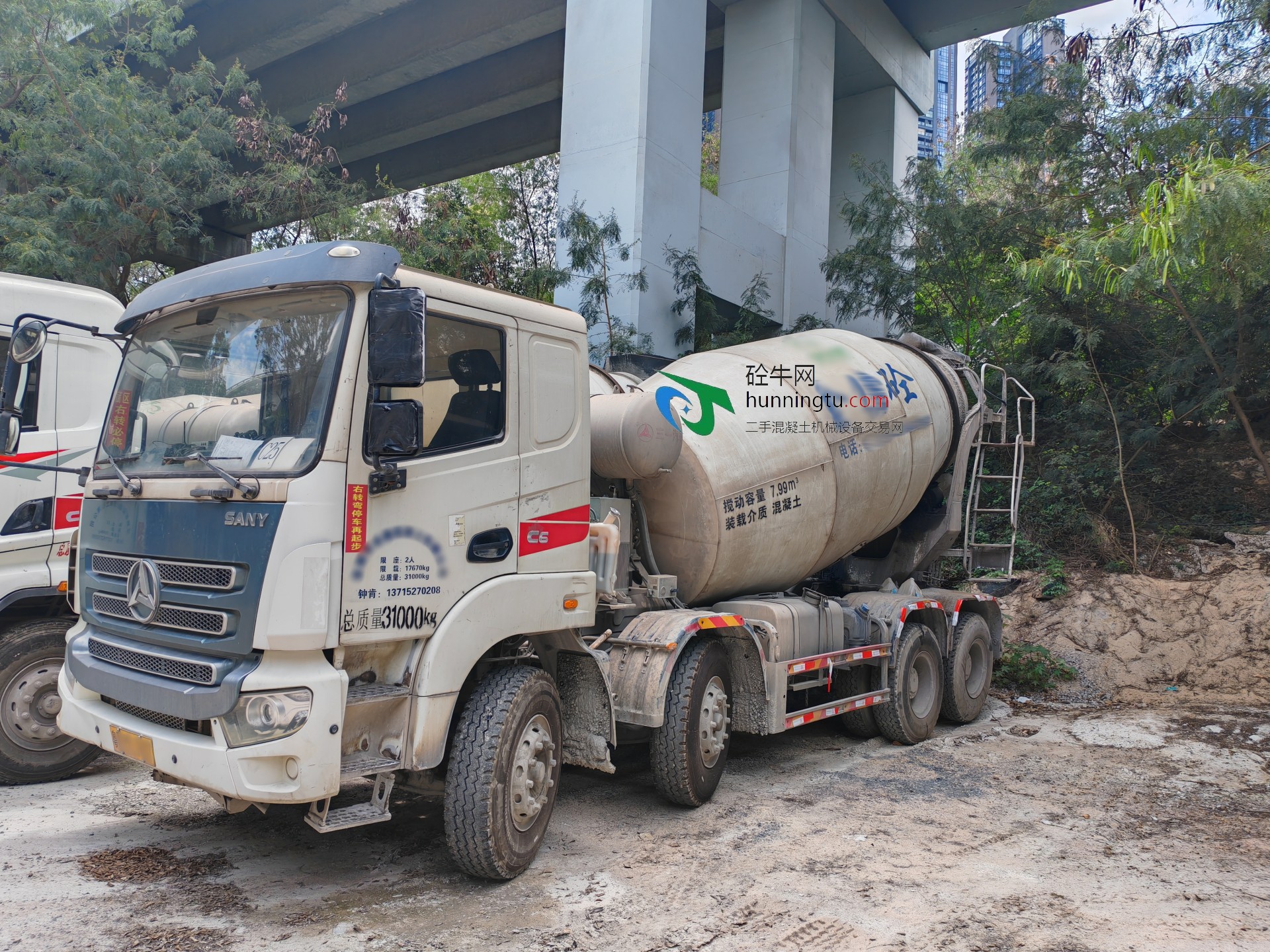 深圳市一批国六2021年12方三一重工混凝土搅拌车，潍柴发动机