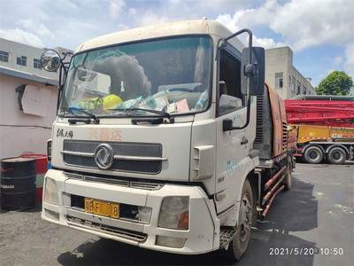 深圳2014年10020三一重工混凝土车载泵，东风天锦底盘