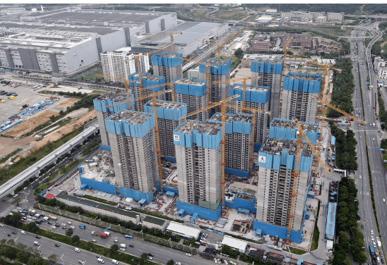 14栋6378套住房！深圳市光明区安居鸣鹿苑项目主体结构全面封顶！